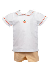 Pembroke Pumpkin Boy Short Set