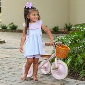 Penelope Bloomer Set Light Blue Stripe and Lavender