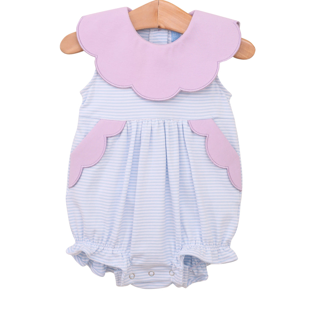 Penelope Bubble Light Blue Stripe and Lavender