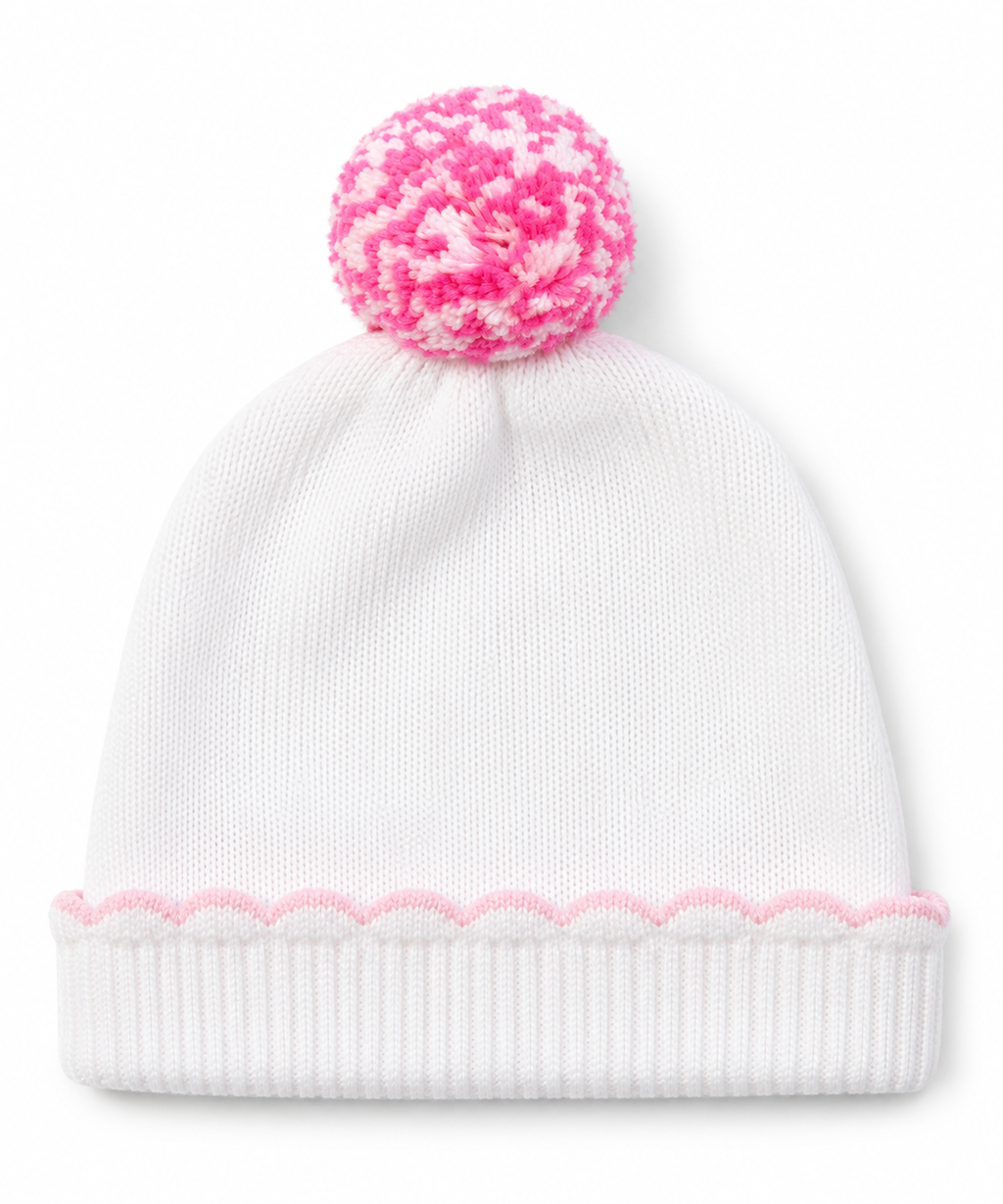 I'm Here Hat - Worth Avenue White with Palm Beach Pink
