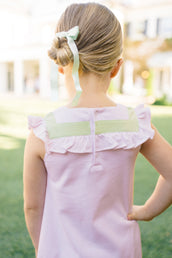 Pink and Green Sleeveless Stripe Dress PRE-ORDER