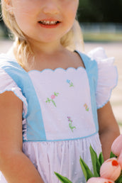 Posy White Swiss Pinafore