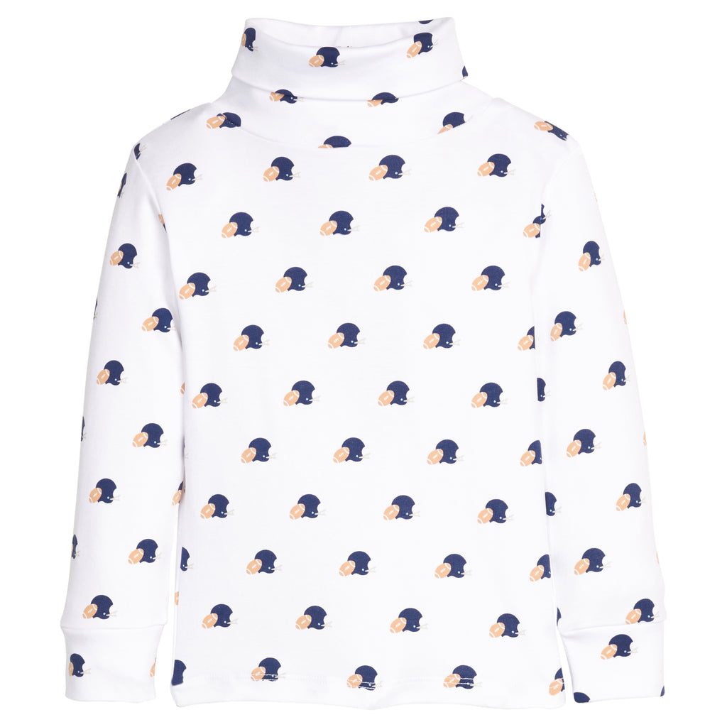 Printed Turtleneck - Football Helmets