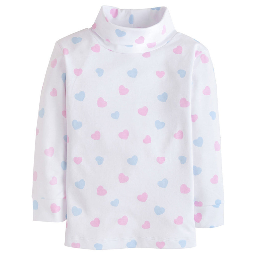 Printed Turtleneck Hearts