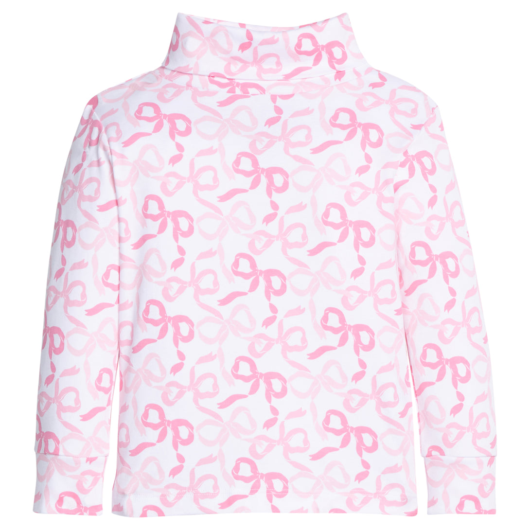 Printed Turtleneck - Bows & Ribbons