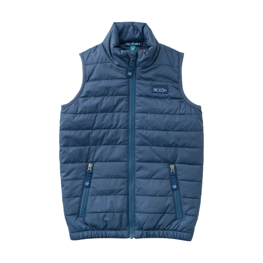 Boys Puffer Vest Dark Denim PRE-ORDER