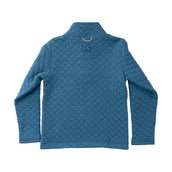 Boys Quilted Zip Pullover Copen Blue