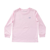 Girls Long Sleeve Cotton Pink Tulle T-Shirt