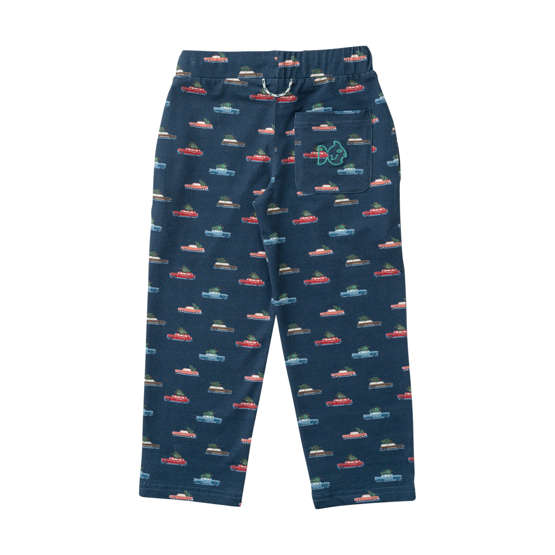 Kids Lounge Life Pant Christmas Car Print