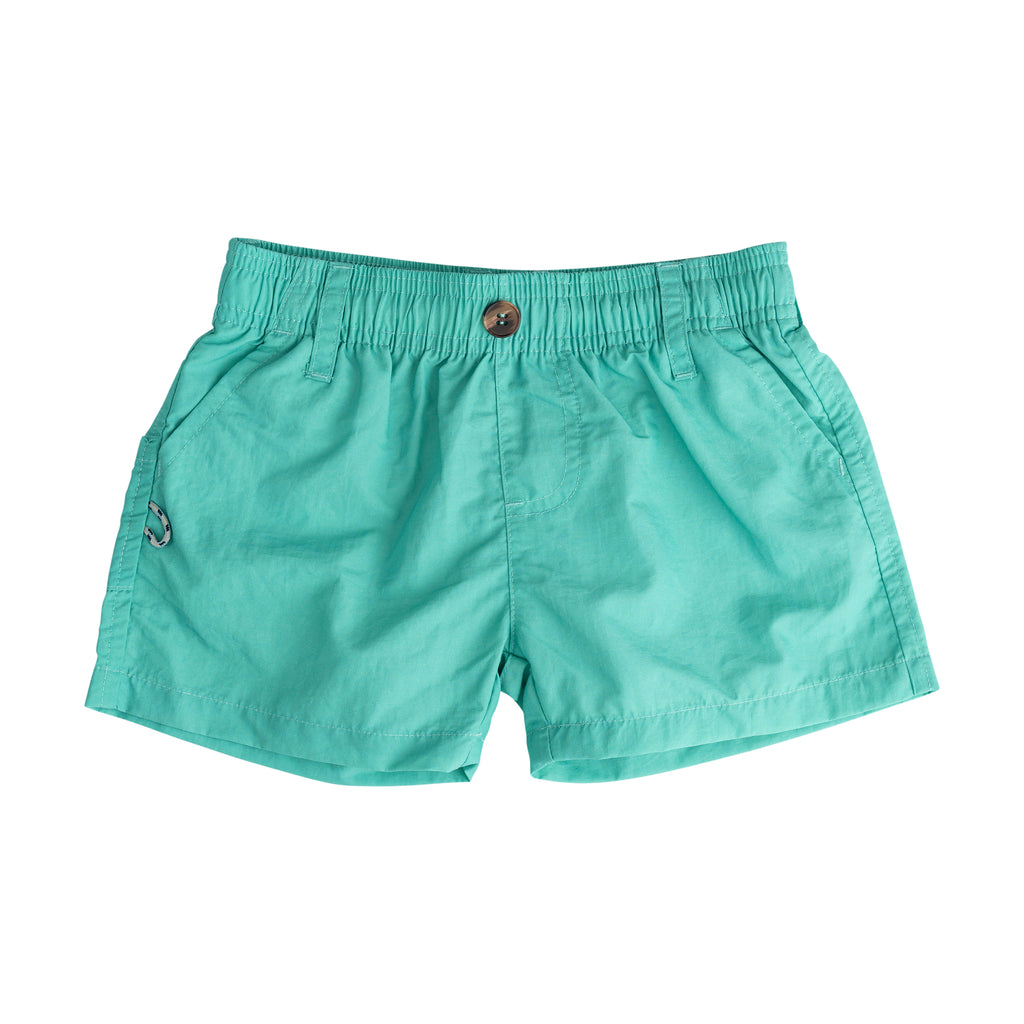 Boys Outrigger Performance Short Marine Green