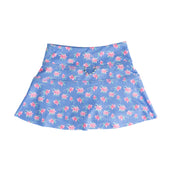 Girls Tennis Twirl Skort with Built-In Compression Shorts Azalea Blooms