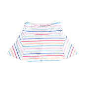 Girls Tennis Twirl Skort with Built-In Compression Shorts Sunkissed Stripe