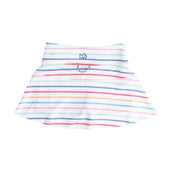Girls Tennis Twirl Skort with Built-In Compression Shorts Sunkissed Stripe