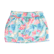Girls Carolina Catch Skort Palm Paradise