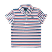 Boys Short Sleeve Pro Performance Polo Independence Day Stripe