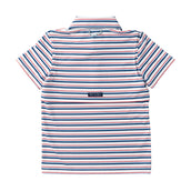 Boys Short Sleeve Pro Performance Polo Independence Day Stripe