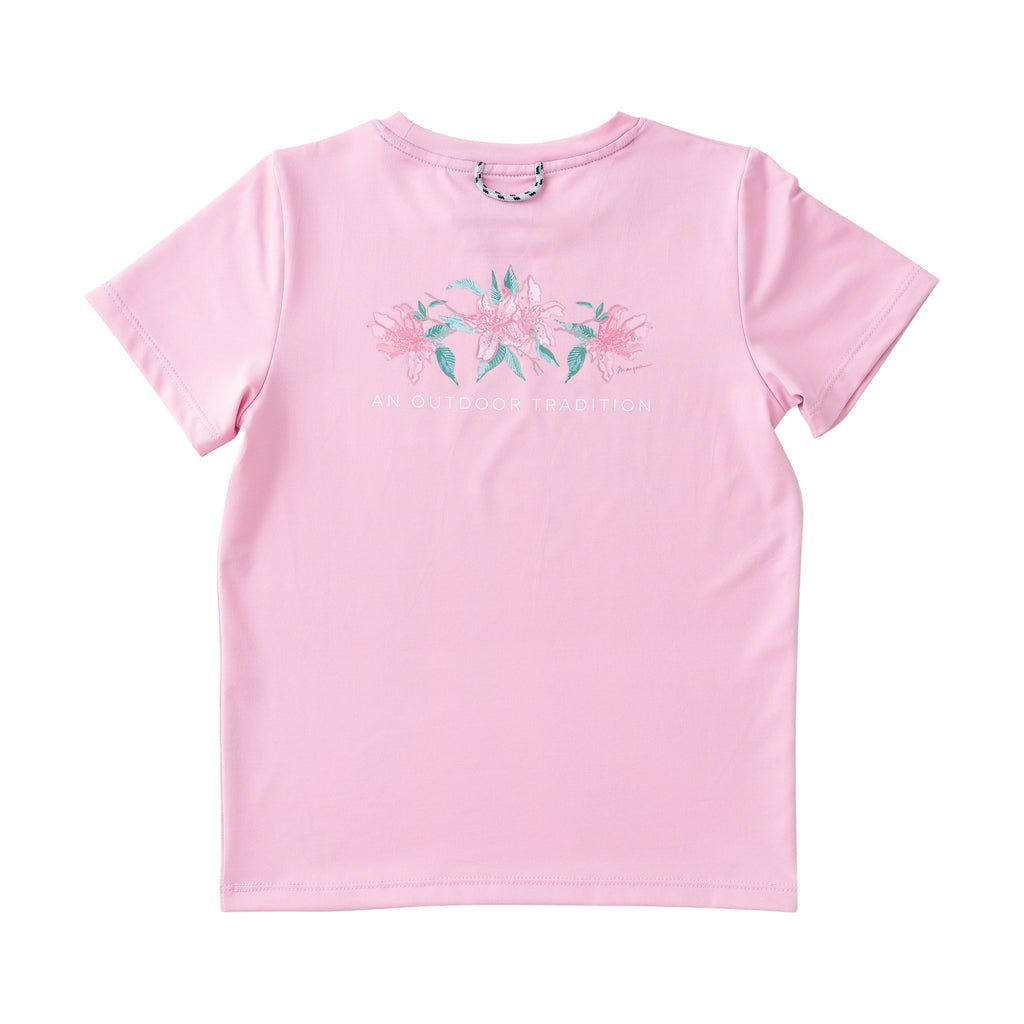 Girls Short Sleeve Pro Performance T-shirt Pink Frosting