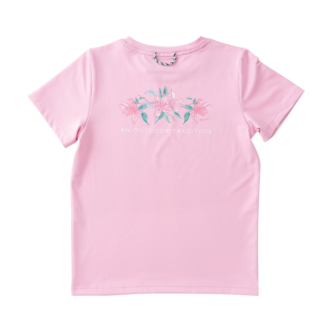 Girls Short Sleeve Pro Performance T-shirt Pink Frosting