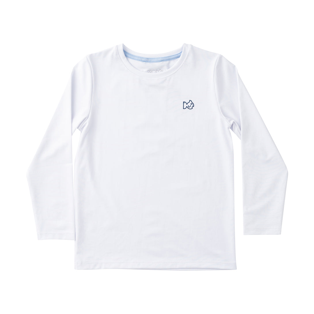 Boys Reef Rashguard Shirt Bright White