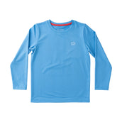 Girls Long Sleeve Pro Performance T-shirt Marina Blue