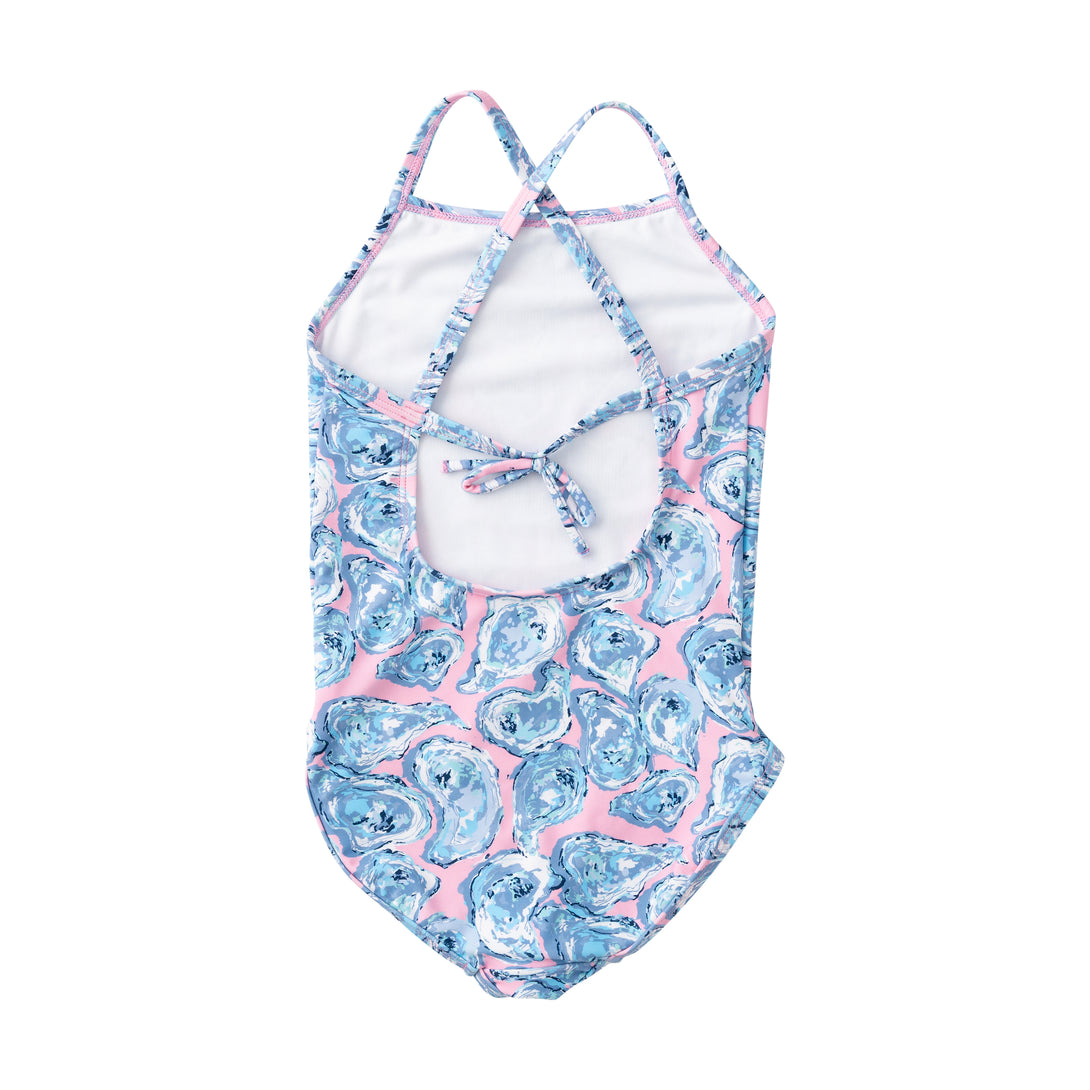 Girls Spring Tides Bow Back One Piece Swimsuit