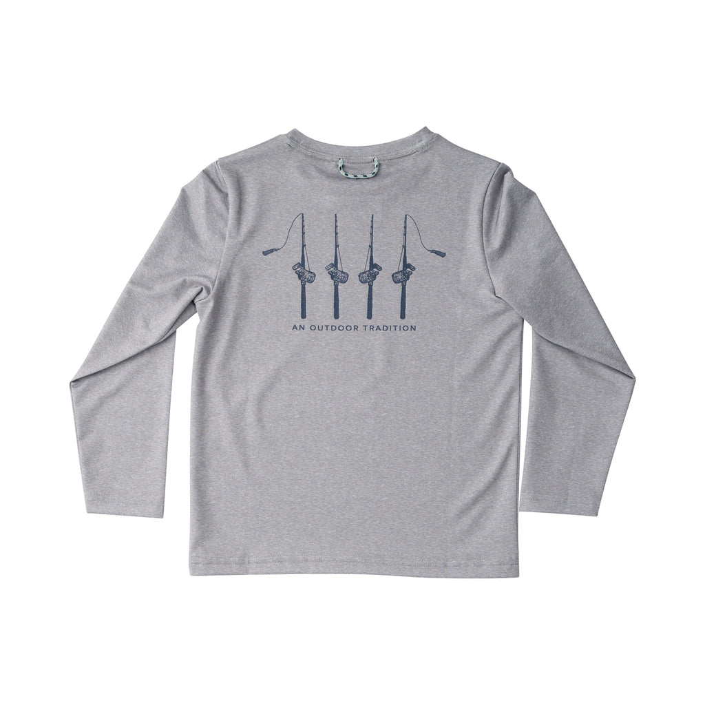 Kids Pro Performance Long Sleeve T-Shirt Heather Gray PRE-ORDER