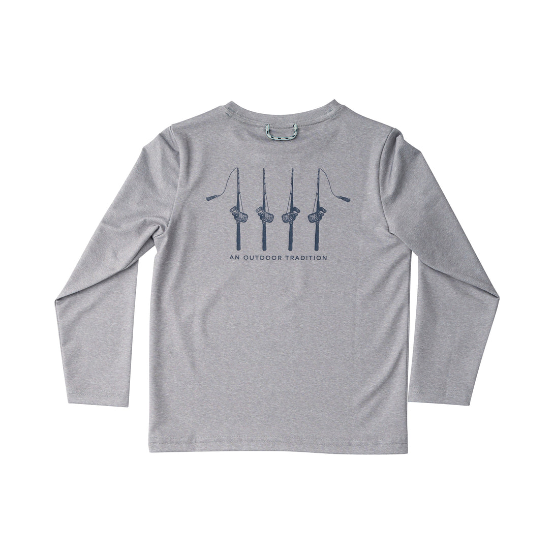 Kids Pro Performance Long Sleeve T-Shirt Heather Gray
