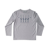 Kids Pro Performance Long Sleeve T-Shirt Heather Gray