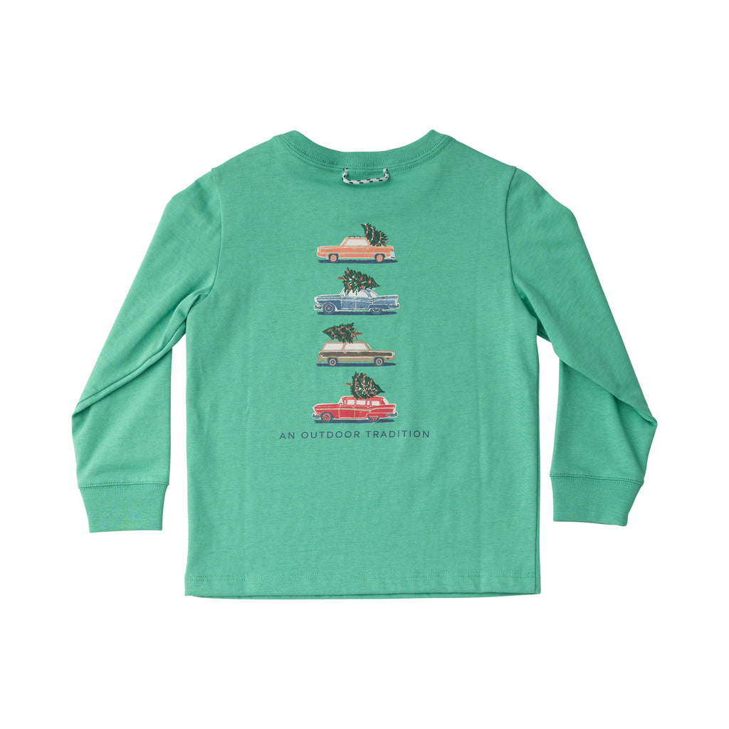 Long Sleeve Cotton T-Shirt Spruce PRE-ORDER