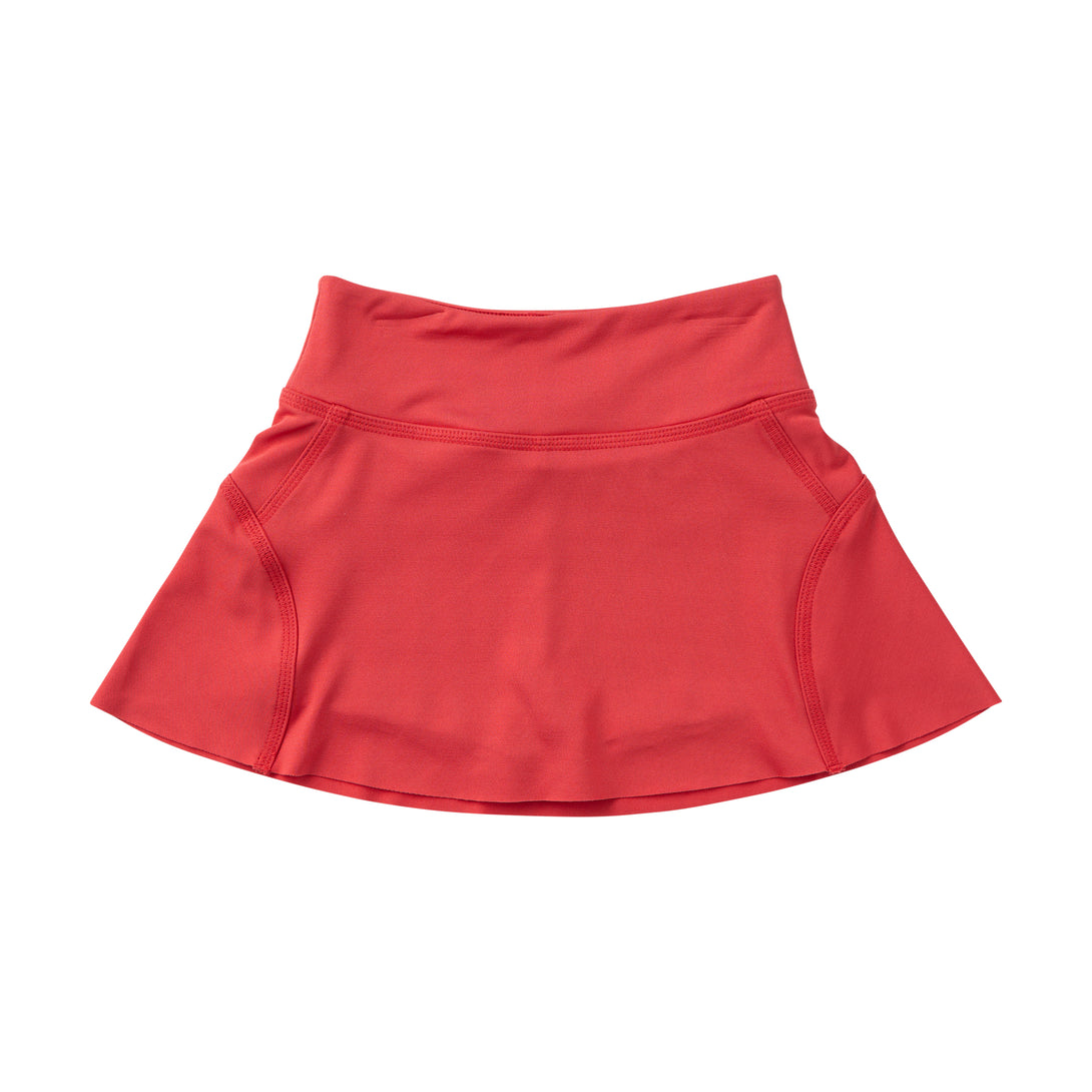 Girls Tennis Twirl Skort with Built-In Compression Shorts Watermelon