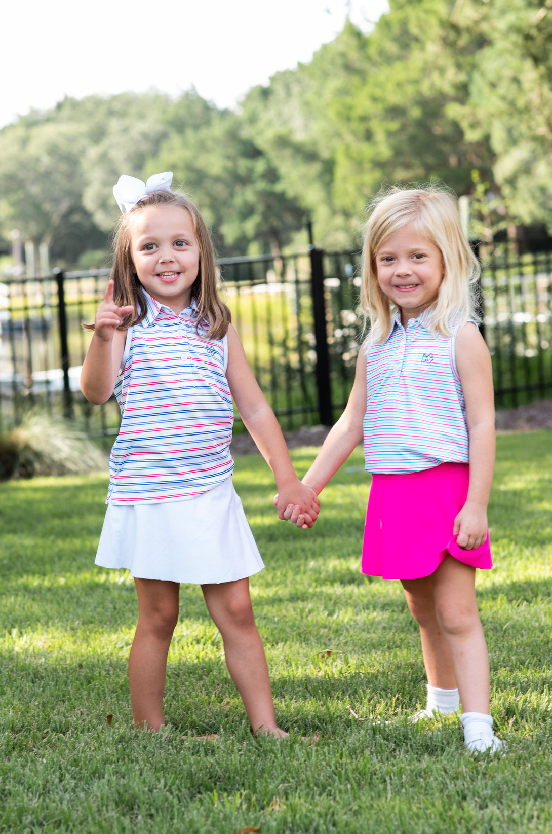 Sleeveless Pro Performance Polo in Candy Stripe