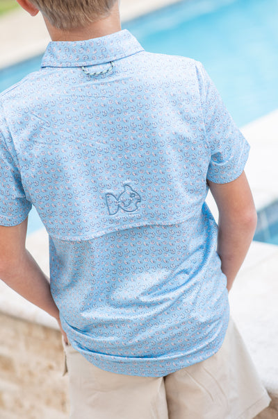 Pro Performance Polo in Oyster Print