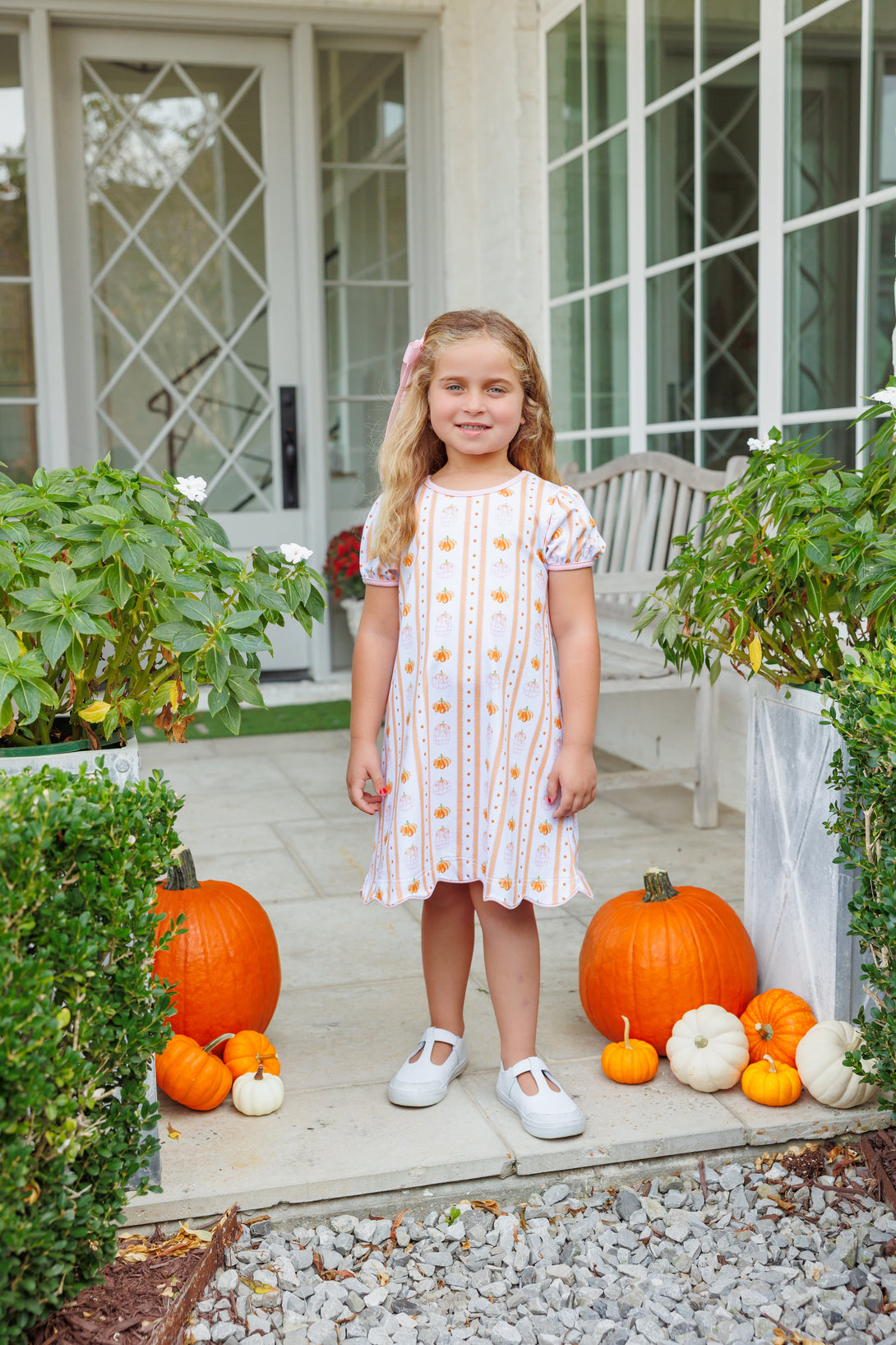 Pumpkin Patch Scalloped Dress PRE-ORDER
