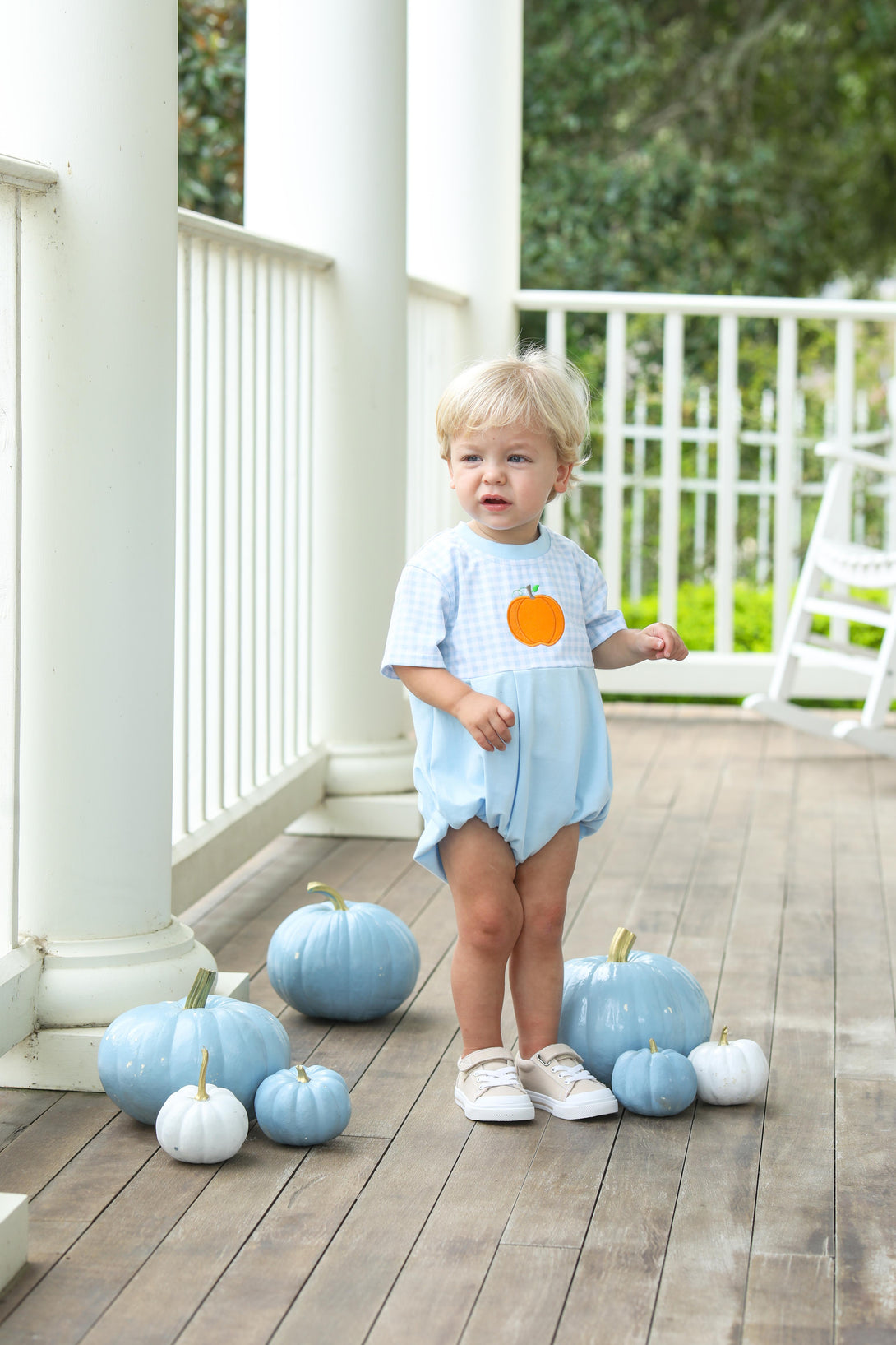 Pumpkin Short Sleeve Bubble