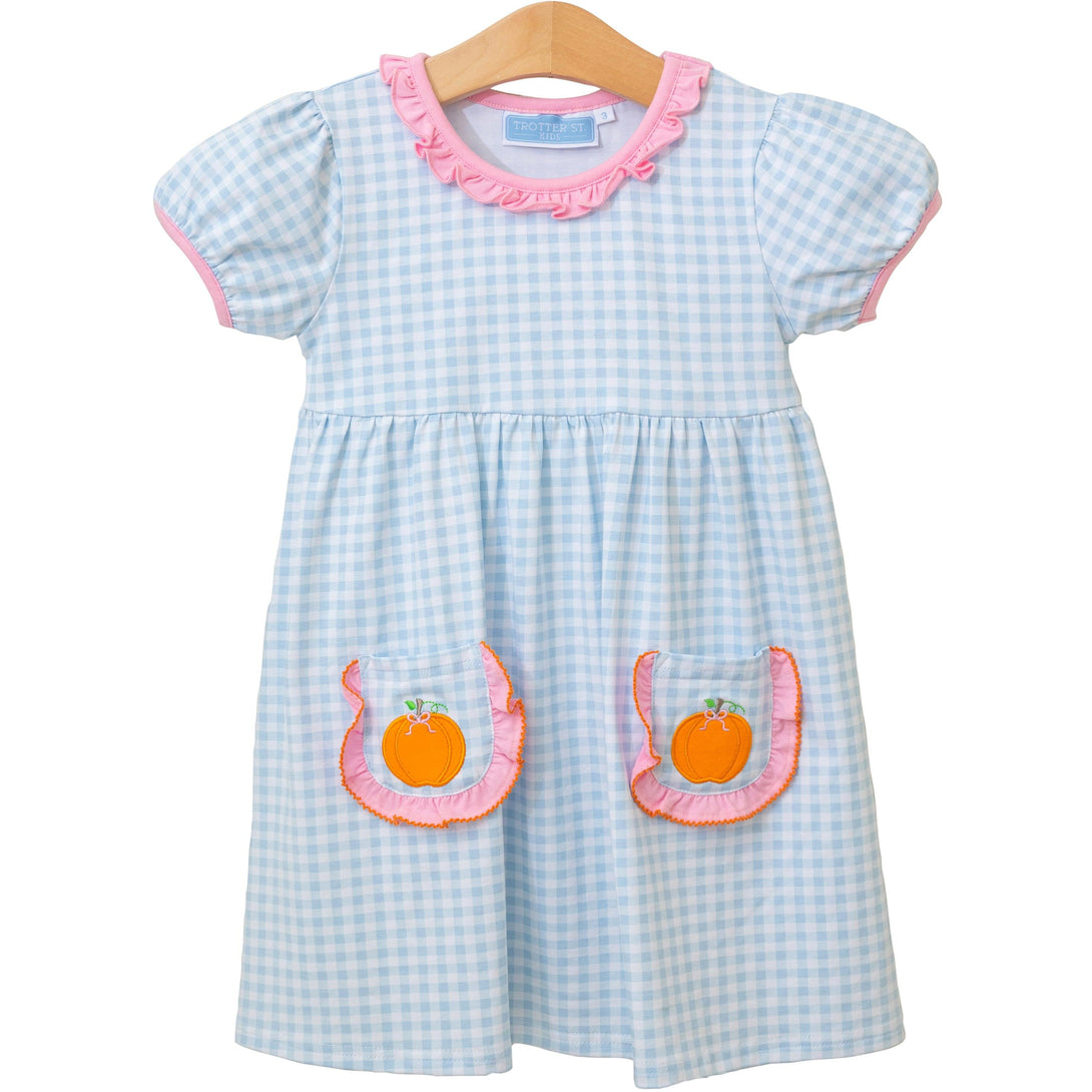 Pumpkin Short Sleeve Dress