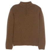 Quarter Zip Sweater Brown