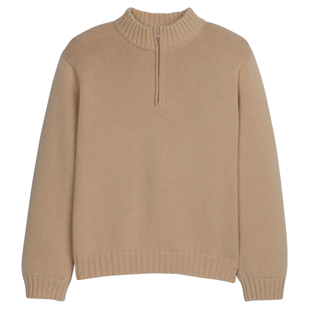 Quarter Zip Sweater Oatmeal PRE-ORDER