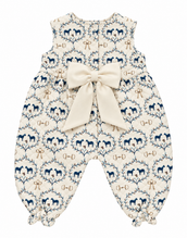 Sleeveless Rebecca Romper Quilted Horse Bits and Bows Palmetto Pearl