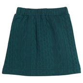 Quilted Mini Skirt - Emerald Cable