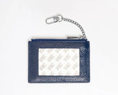 Every Day Wallet - Navy with Silver Chain