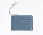Every Day Wallet - Slate with Silver Chain