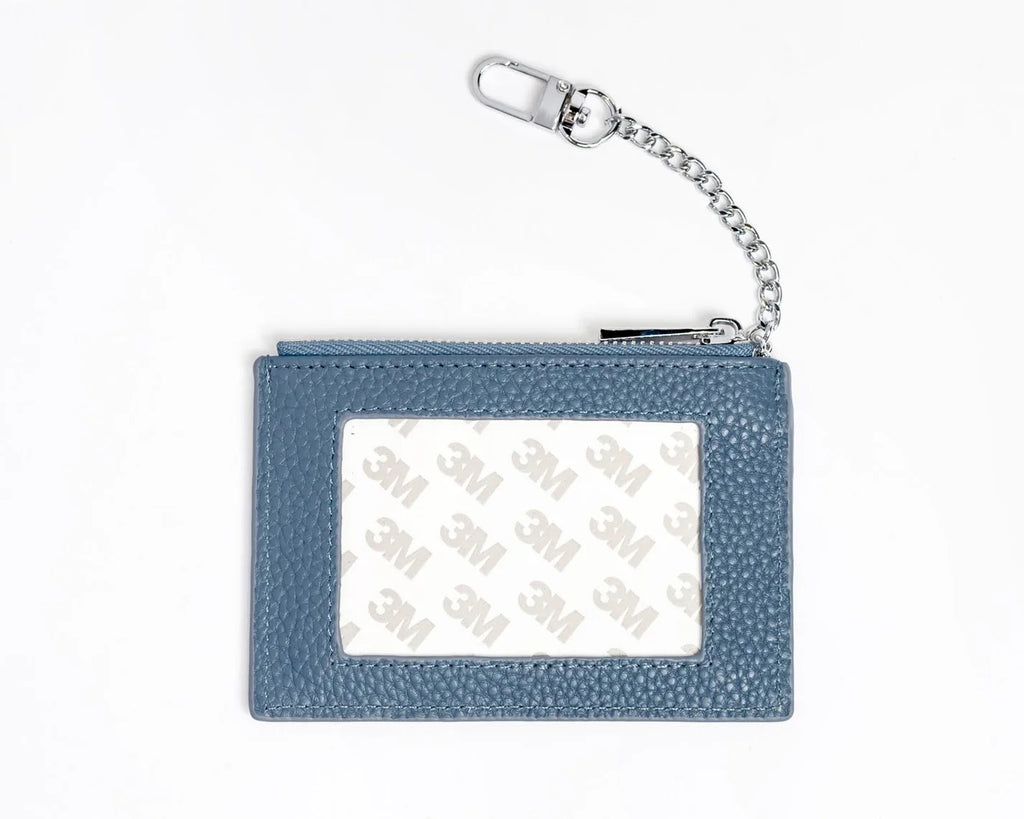 Every Day Wallet - Slate with Silver Chain