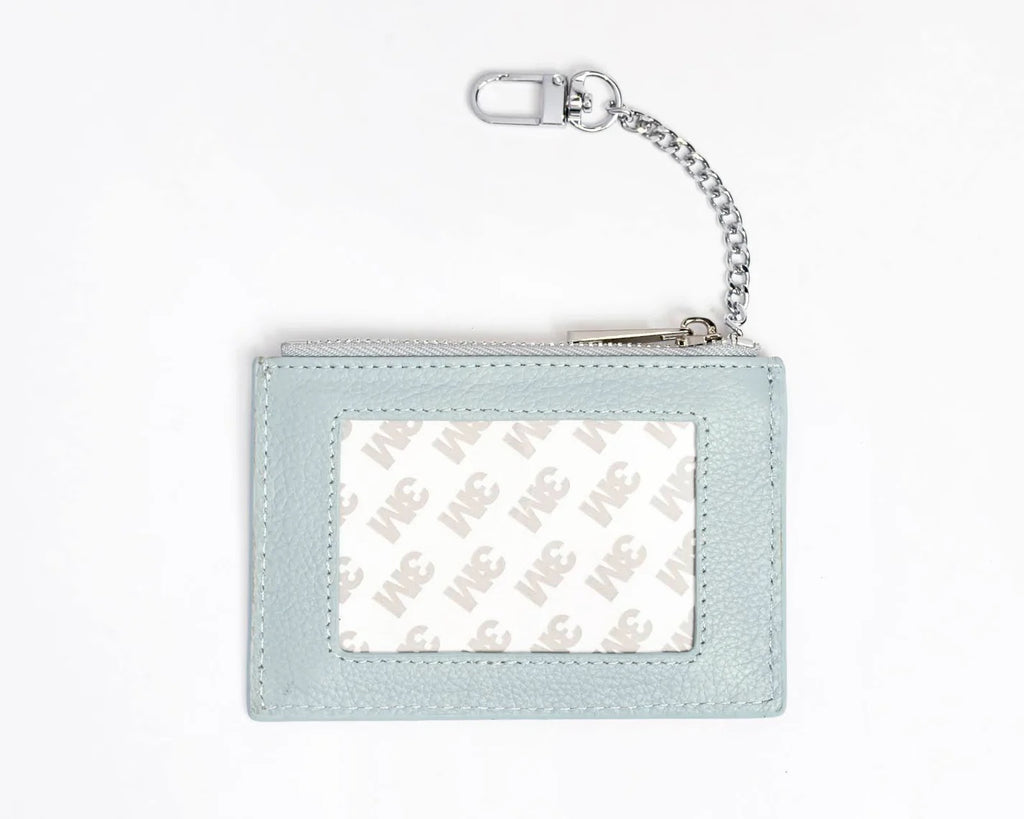 Every Day Wallet - Robins Egg Blue with Silver Chain