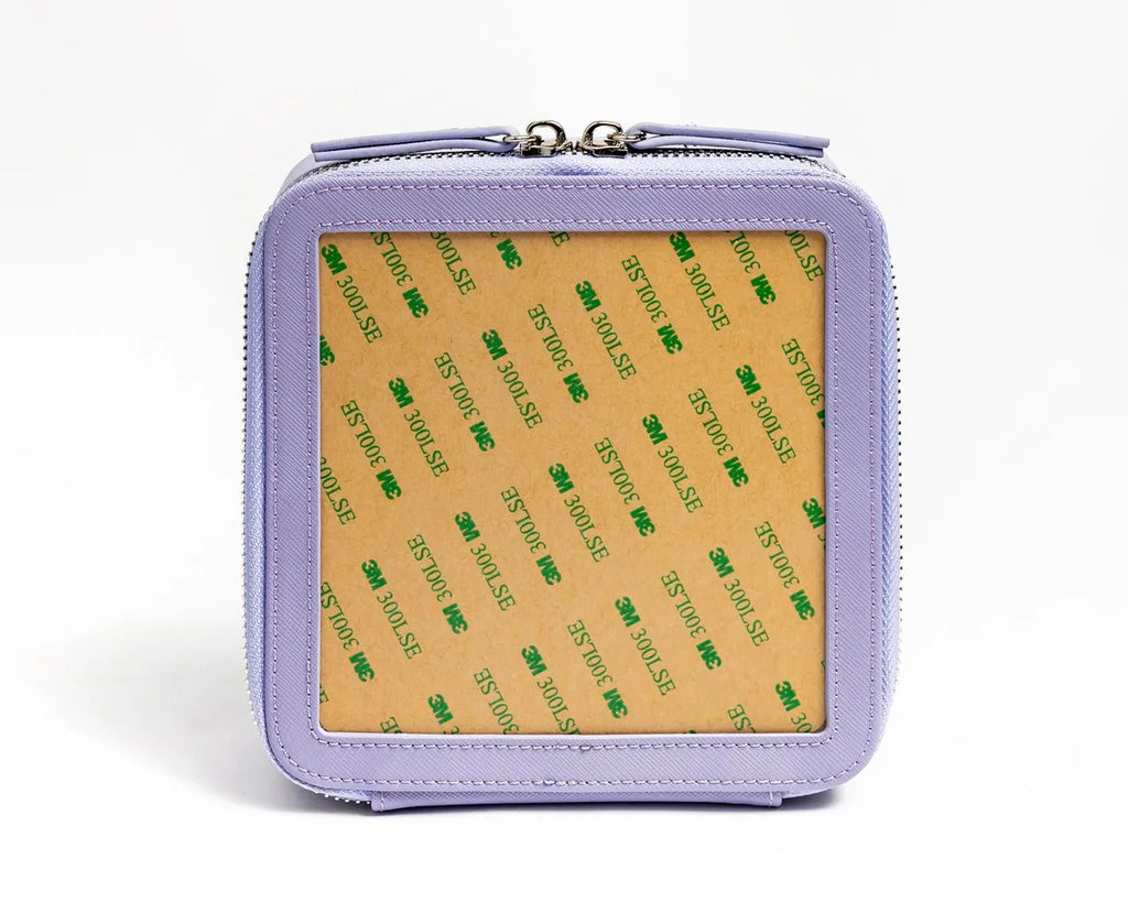 6" Leather Self Finishing Box - Purple