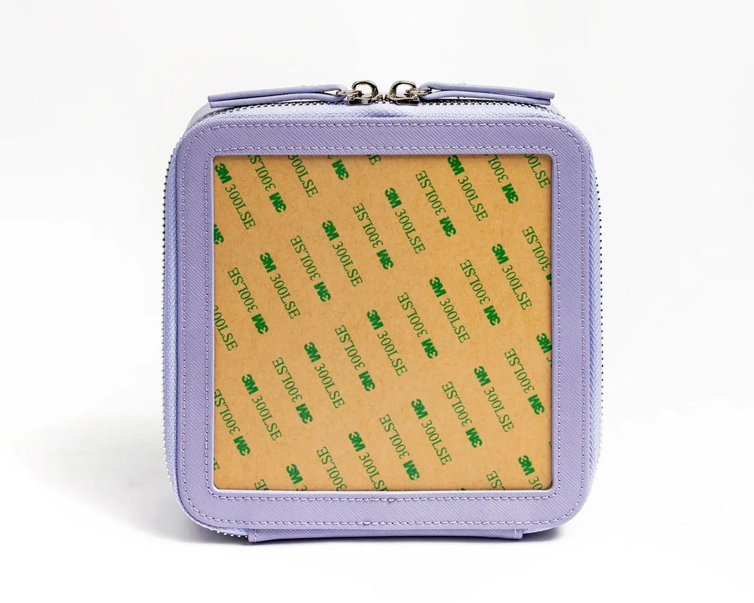 6" Leather Self Finishing Box - Purple