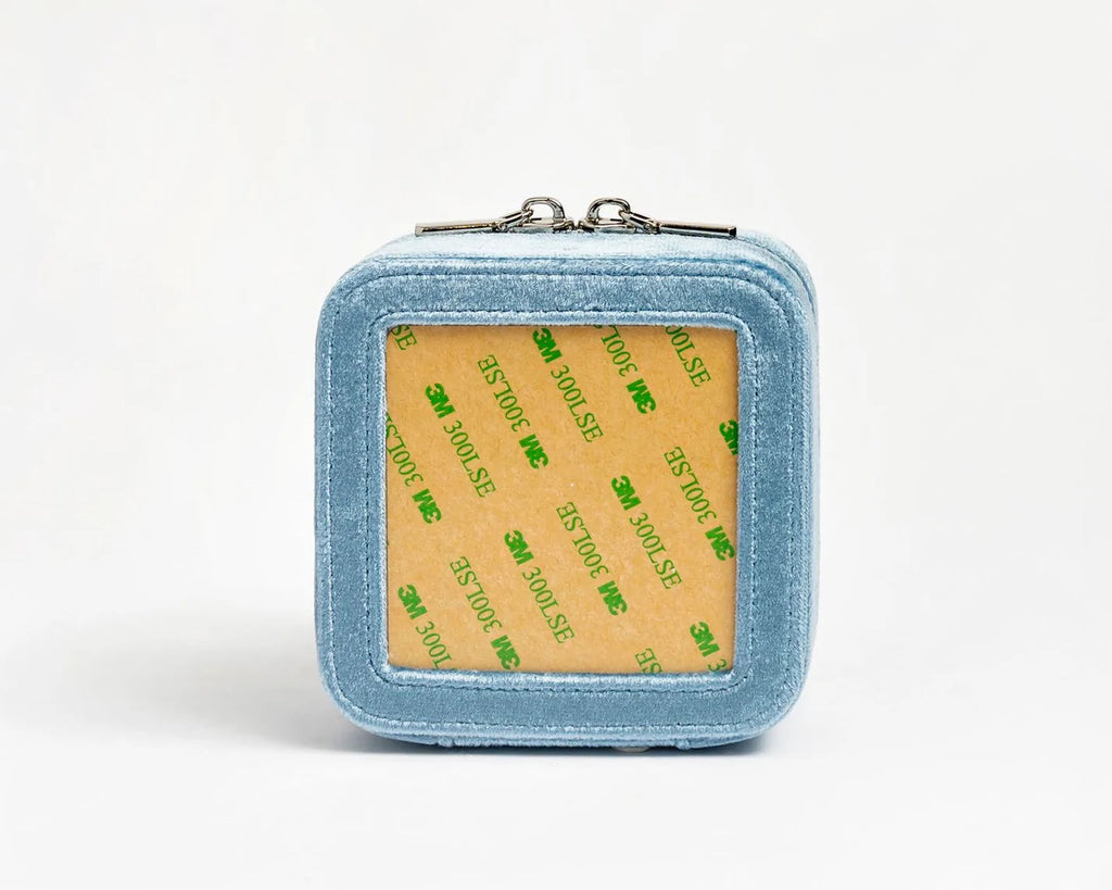 4" Jewelry Boxes Velvet - Denim