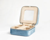 4" Jewelry Boxes Velvet - Denim