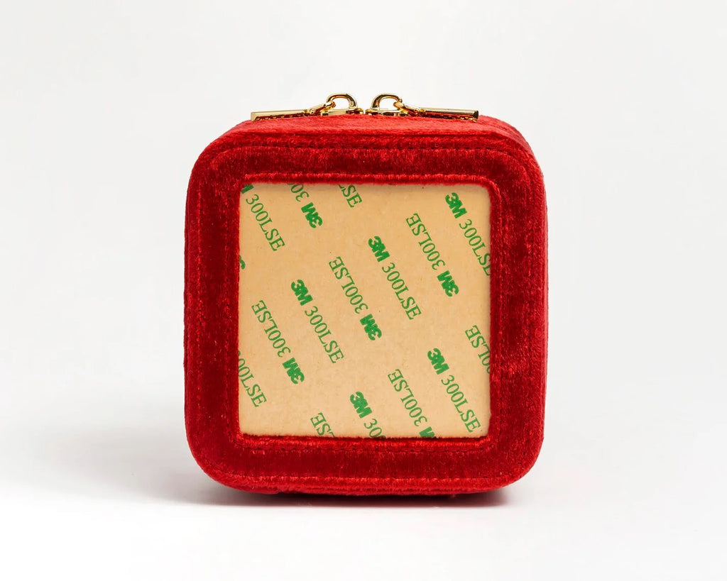 4" Jewelry Boxes Velvet - Wine