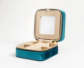 4" Jewelry Boxes Velvet - Velvet Peacock