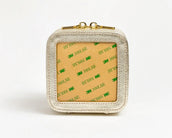 4" Jewelry Boxes Velvet - Gold Palm